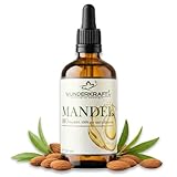 (NEU) Wunderkraft bio Mandelöl – 100% Reines Mandelöl, Kaltgepresst & Naturrein – Premium Pflegeöl für Haut, Haare & Massage | Vegan, Ohne Zusätze | Ideal für DIY-Kosmetik & Aromatherapie