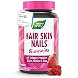 Haar Vitamine mit Biotin hochdosiert - Haut Haare Nägel Biotin Gummibärchen - Haarvitamine für normales Haarwachstum - Vitamin Gummies mit Vitamin A Vitamin C E und Zink - ohne Gelatine - 60 Stk