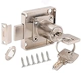 YOUTU® Möbelschloß Zylinder-Möbelschloss 22mm Schrankschloss Schloß Schrank Set, Schlosskörper Aus Druckguss-Edelstahl, Hlüssel aus reinem Kupfer. (Unterschiedliche Schlüssel)