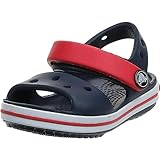 Crocs Crocband Sandalen – Unisex Kindersandalen – Leicht und mit sicherer Passform – Navy/Rot – Größe 27-28