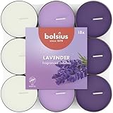 Bolsius - 18 Duft theelichter - Lavendel - Brenndauer von...
