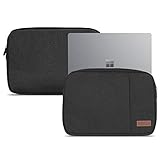 Laptoptasche kompatibel für Microsoft Surface Laptop Go 3 / Go 2 / Go Hülle Tasche Laptophülle 12,4 Zoll Cover Schutzhülle Schutz vor Kratzer und Stößen, Farbe:Schwarz