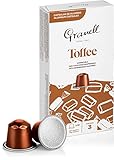 Granell Cafés · 1940 - Flavored - Toffee Aromatisierter Espresso | Kaffeekapseln100% Arabica Kaffee - 10 Aluminium Kaffee Kapseln