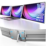 Oiiwak 13-16' Laptop Triple Monitor Triple Screen Extender 1200P Aluminiumlegierung mit HDMI- und Usb-C Ports, kompatibel mit Mac und Windows-Ok14 [Ansicht