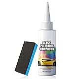 Pruojhw Windschutzscheibenpolitur | Kratzer-Reparaturpaste 100 g mit, und Glaspolitur, für Außenspiegel, Details, Lackreinigung, Glaswaren