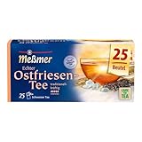 Meßmer Ostfriesen-Tee | Kräftige Schwarztee-Mischung | 25 Teebeutel | Norddeutscher Charakter