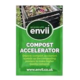 Envii Compost Accelerator - Bio Kompost-beschleuniger - Organischer Kompoststarter zur Beschleunigung des Kompostier-Vorgangs 12 Tabs behandelt 1.800 Liter Kompost