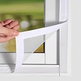 Fenster Moskitonetz Insektenschutz 170x190cm Weiß Mückengitter Fenster mit Rahmen Fensternetz Insektenschutz Pollenschutz Gewebe
