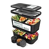 Umami Bento Lunchbox verschachtelbar 1500 ml All-in-One, Bento Box Erwachsene, Mahlzeit Prep Container für Männer