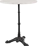 Marmortisch Bistrotisch Cafetisch Gastrotisch weiß Ø60x72...