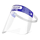 AYV 12 Stück Gesichtsschutz,Gesichtsschutz Visier,Gesichtsschutzmaske,Face Shield mit Anti Beschlag Visier Gesichtsschutz und Angenehmem Dank Polsterung- Gesichtsschutzschild,Faceshield,Visier