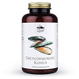 KRÄUTERHANDEL SANKT ANTON - 300 Grünlippmuschel Kapseln - 1500mg Tagesdosis Grünlippmuschelpulver - 100% Grünlippmuschelpulver aus seeland - mit Glycosaminoglykane - Deutsche Premium Qualität…