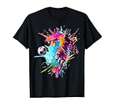 Fußballspieler Farbspritzer Fussball T-Shirt