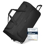 REDOLZ große L Trolley-Reisetasche mit Rollen 71 cm | 81 Liter | für Männer & Frauen (Duffle Essentials)