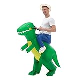 IRETG Dinosaurier Aufblasbares Kostüm Erwachsene Lustige Aufblasbare Dinosaurier Kostüme Halloween Verkleidung für Lehrer Schulparty