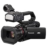 Panasonic HC-X2000E Profi Camcorder (4K Video, Kamera mit LEICA Objektiv, 25mm Weitwinkel, 24x optischer Zoom, Autofokus, professionelle Videokamera)