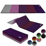 ALPIDEX Turnmatte klappbare Weichbodenmatte 185 x 78 x 3,2 cm Gymnastikmatte Sportmatte für zuhause Kinder Erwachsene, Farbe:lila