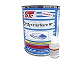 STC Polyester Reparaturharz VT styrolfrei Laminierharz zur GFK Reparatur Reparaturharz Auto (1 kg Dose)