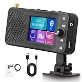 Hodozzy DAB/DAB+ Radio mit Bluetooth Tragbarer Lautsprecher, 2,4-Zoll-Farbdisplay Wiederaufladbares Digitalradio für Auto FM UKW Radio mit Typ-C-Aufladung für die Wiedergabe Unterstützt SD-Karte/AUX
