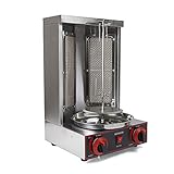 Dönergrill 3000W, LPG -Kebap Grill 220V, Rotisserie Gyrosgrill Tischgrill Döner Gas Doner Kebab Machine für Hähnchen Truthahn Tacos Kebap, Edelstahl, Schwarz