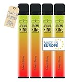 E-Zigaretten - 0% Nikotin - 4 Stück - Mixed Berries - MADE IN EU/Starterset 4er/pack Vape-Heater-Zigarette