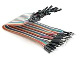 BerryBase 50cm Jumper Wire Kabel Female to Male, trennbarer Jumper Kabel für Arduino und Raspberry Pi Breadboard, gpio Kabel mit 40 Stück pro Einheit