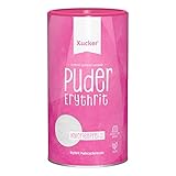 Xucker Puderxucker Erythrit 600g Dose - kalorienfreier Zuckerersatz als vegane & zahnfreundliche Puderzucker Alternative zum Kochen & Backen I Erythritol zuckerfrei