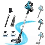Akku Staubsauger für Makita Akku 18V, 45000Pa 550W Staubsauger Kabellos mit HEPA-Filter×2 für Tierhaare, Holzböden, Fliesen, Teppiche und Autoinnenräume (Ohne Batterie)
