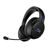 HyperX Cloud Flight – Kabelloses Gaming-Headset für PS5, PS4, bis zu 30 Stunden Akku, Memory-Schaum-Ohrpolster und Premium-Kunstleder, Mikrofon mit Rauschunterdrückung und LED-Mikrofonstummschaltung