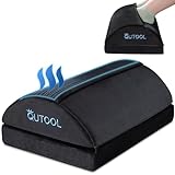 QUTOOL® Fußstütze Schreibtisch, Ergonomische Büro Fußstütze, Fußhocker, Fußstütze Kissen, fußbank,Fußstütze mit verstellbare Höhen, Fußstütze unter Schreibtisch für Auto, Haus, Büro und Gaming