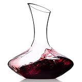 Wein-Dekanter 170 cl – für Wein Rotwein Rose – Kristall-Weinkaraffe Weinhorn Trinkhorn Karaffe Dekantierer Gefäß Ausgießgefäß – Weinbelüfter für ein besseres Weinerlebnis - Sipour
