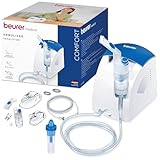 Beurer IH 26 Inhalator, Vernebler mit Nasendusche und viel Zubehör, hohe Verneblungsleistung, Inhaliergerät zur Behandlung von Atemwegserkrankungen wie Asthma und Erkältung, für Kinder & Erwachsene