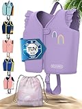 KIDVERSE Schwimmweste Kinder 2-3 Jahre - TÜV geprüfte Schwimmhilfe mit Bauchumfang bis 56cm - Schwimmhilfe Kinder 2-3 Jahre - Kinderschwimmweste zum Schwimmen Lernen - Komfort Schwimmweste Kind