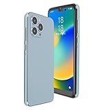 ASHATA I14pro Max Smartphone, Entsperrtes Android-Smartphone, GSM-Telefon, Dual-SIM-Smartphone mit 6,1-Zoll-HD-Bildschirm, 4 GB RAM, 32 GB ROM, 16 MP für Android 11.0, 6800 MAh, Blau(EU)