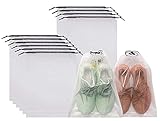 FunYoung 10x Schuhbeutel mit Zugband PE Schuhtasche,...