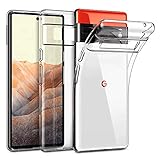 Oprimio Kristallklar Hülle für Google Pixel 6 [Silikon Hülle] [%100 Durchsichtig] [Deutsche Material] [Ultra Dünn] Transparente Handyhülle für Google Pixel 6