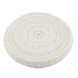 Naler 20M Spitzenband Weiße Borte Baumwolle Dekoband Vintage Spitzenborte Häkel-Borte für Basteln Nähen Hochzeit Deko Scrapbooking Geschenkbox