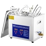VEVOR Ultraschallreiniger Maschine 10 L Edelstahl Ultraschallreinigungsmaschine Digitale Heizung Timer Schmuckreinigung für gewerbliche persönliche Heimgebrauch