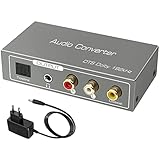 HDMI ARC Audio Extractor, Digital-to-analog audio converter. HDMI ARC/Toslink/Coaxial to coaxial and analog aux RCA 3.5mm converter for amplifier, soundbar, home theater system, etc