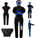 RTX MMA Dummy Judo Grappling Dummy Punch Bag Brazilian BJJ JIU Jitsu Standing Position Wrestling Martial Arts Boxing Karate Training Dummy - Canvas – UNFILLED