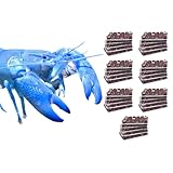 NatureHolic Frostfutter Mix Flusskrebse | 24 Blister á 100g | Artemia Miesmuschel Krill Garnelen Knoblauch Mückenlarven | Proteinreiches Schockgefrostetes Naturfutter für Procambarus und Cherax