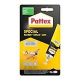 Pattex Spezialkleber Styropor, ist flexibel mit einer hohen Anfangshaftung, wasserfest, härtet weiß aus, 30 g