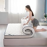 Japanische Bett Fußboden Matratze Futon Matratzen Bett Matratze Schlafkissen Faltbare Matratze, 6 cm Dicke verbesserte Ultra -weiche Matratze,D,150x190cm