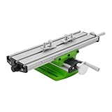 Kreuztisch Frästisch Multifunktion, Arbeitstisch Fräsen X-Y Schiebetisch Einstellbar Hohe Präzision mit Skala, Arbeitstisch Maschine Fräsmaschine mit Feste Backen 310 x 90 mm