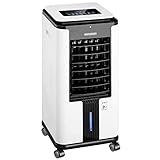 MONZANA® Aircooler 4in1 Fernbedienung 7L Tank Timer Mobil Luftkühler Ionisator Luftbefeuchter Ventilator Klimagerät Turmventilator Säulenventilator