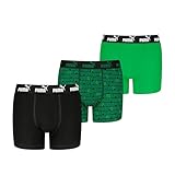 PUMA Jungen Elements Boxer, Black/Green, 134-140 EU