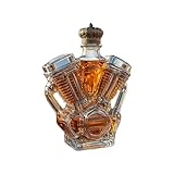 Whiskey Flasche - Dekoratives Alkohol Dekanter | Motorrad Motiven Wein Karaffe für Enthusiasten Haushalte Hotels Barkeeper Restaurants
