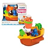 Bizak Toomies 30691602 Piratenschiff für das Badezimmer, interaktives Wasserspielzeug mit Charakteren, Kanone und Fächern für Kinder ab 18 Monaten
