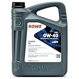 ROWE - 5 Liter HIGHTEC SYNTH RS SAE 0W-40 Motorenöl - für Diesel- und Benzinmotoren mit und ohne Turboaufladung