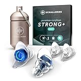 Schallwerk ® Strong+ Daily - unauffällige Gehörschutz Ohrstöpsel – dämpfen Lärm & erhalten Tonqualität – Ohrenstöpsel transparent - Earplugs geeignet für Musik, Festival, Arbeit & Lernen